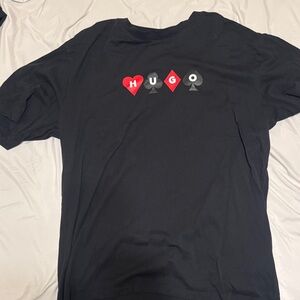 HUGO Black Heart and Spade T-Shirt
